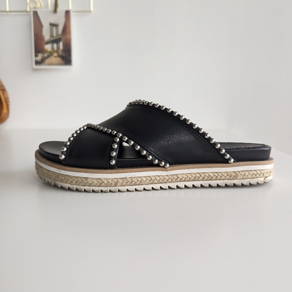 Zara Studded Slides / Sandals Size 36 - Picture 9 of 12